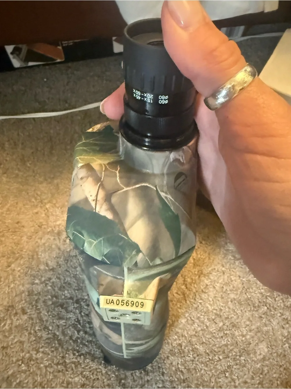 Realtree Camo Spotting Scope with window mount